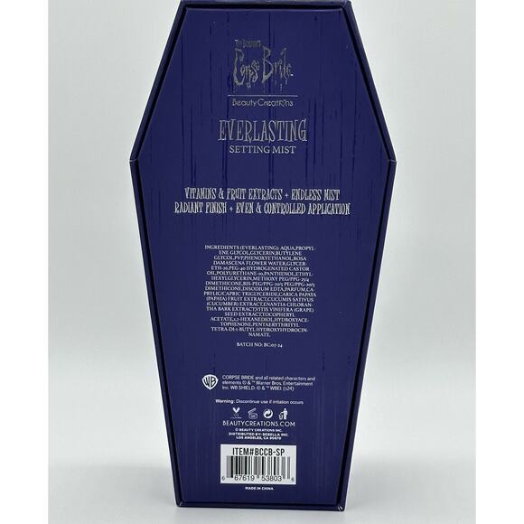 Beauty Creations X Corpse Bride NIB Everlasting Setting Mist - Hard to Find! WOW - Picture 2 of 2
